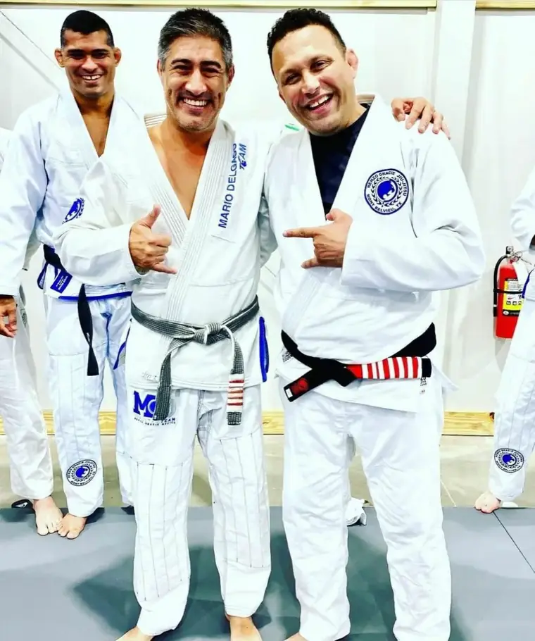 Mario Delgado con Renzo Gracie