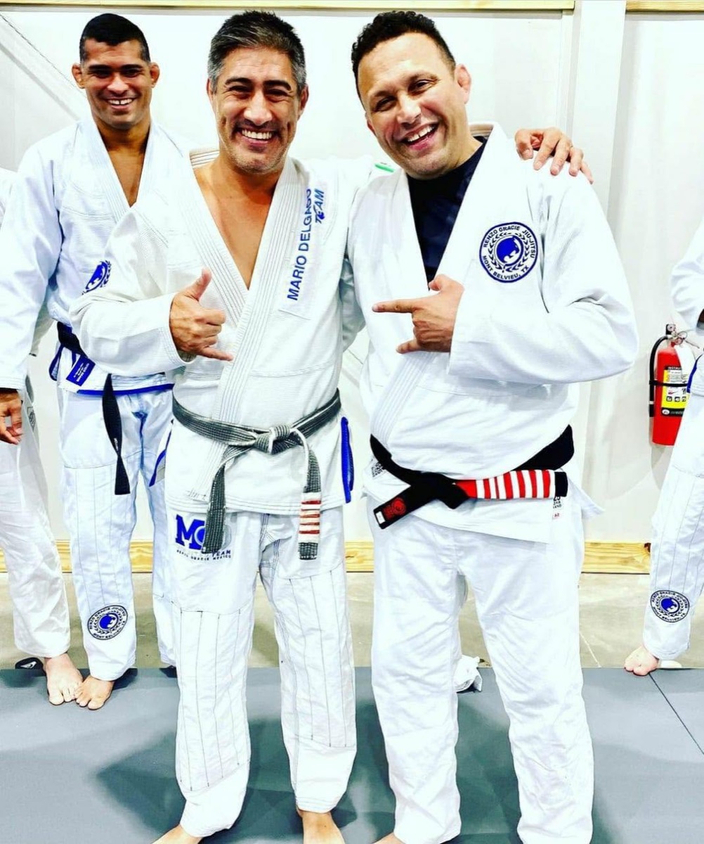Mario Delgado with Renzo Gracie
